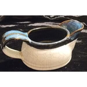 Creamer Pottery Signed Artist Foster Farmhouse County Primitive